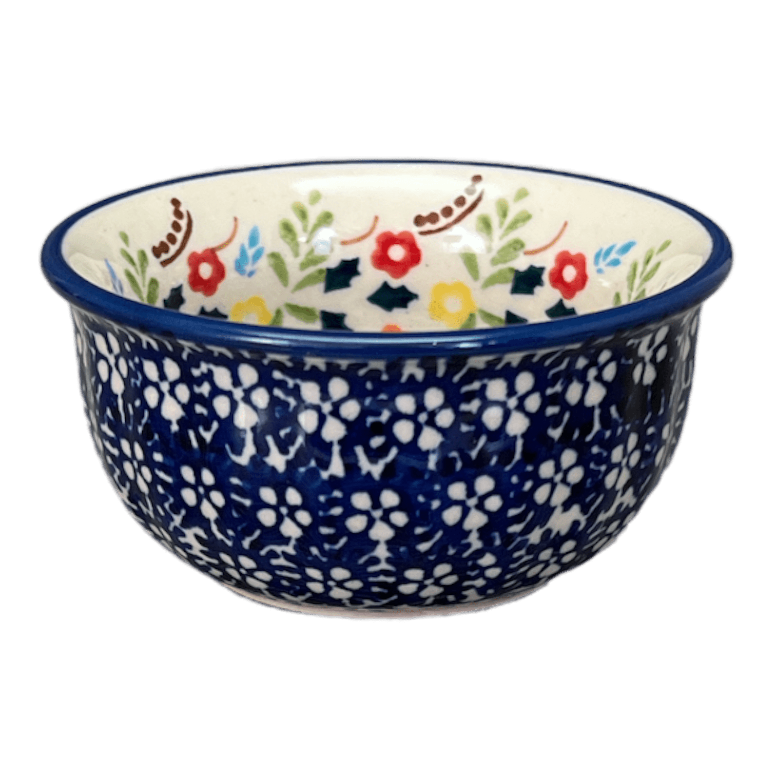 Bowl, Round, 3.5" in "Floral Garland" by Manufaktura | M081U-AD01