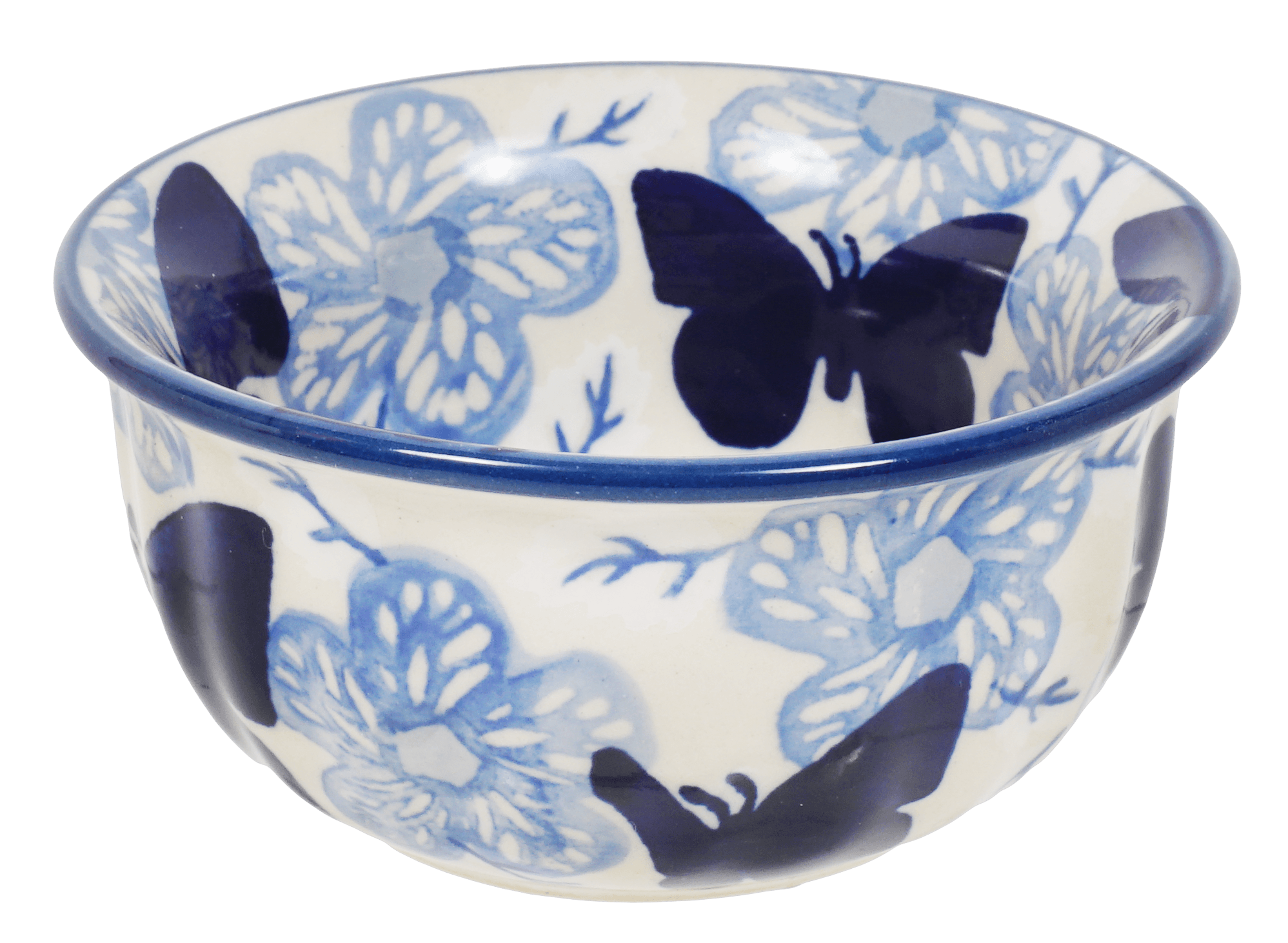 Bowl, Round, 3.5" in "Blue Butterfly" by Manufaktura | M081U-AS58