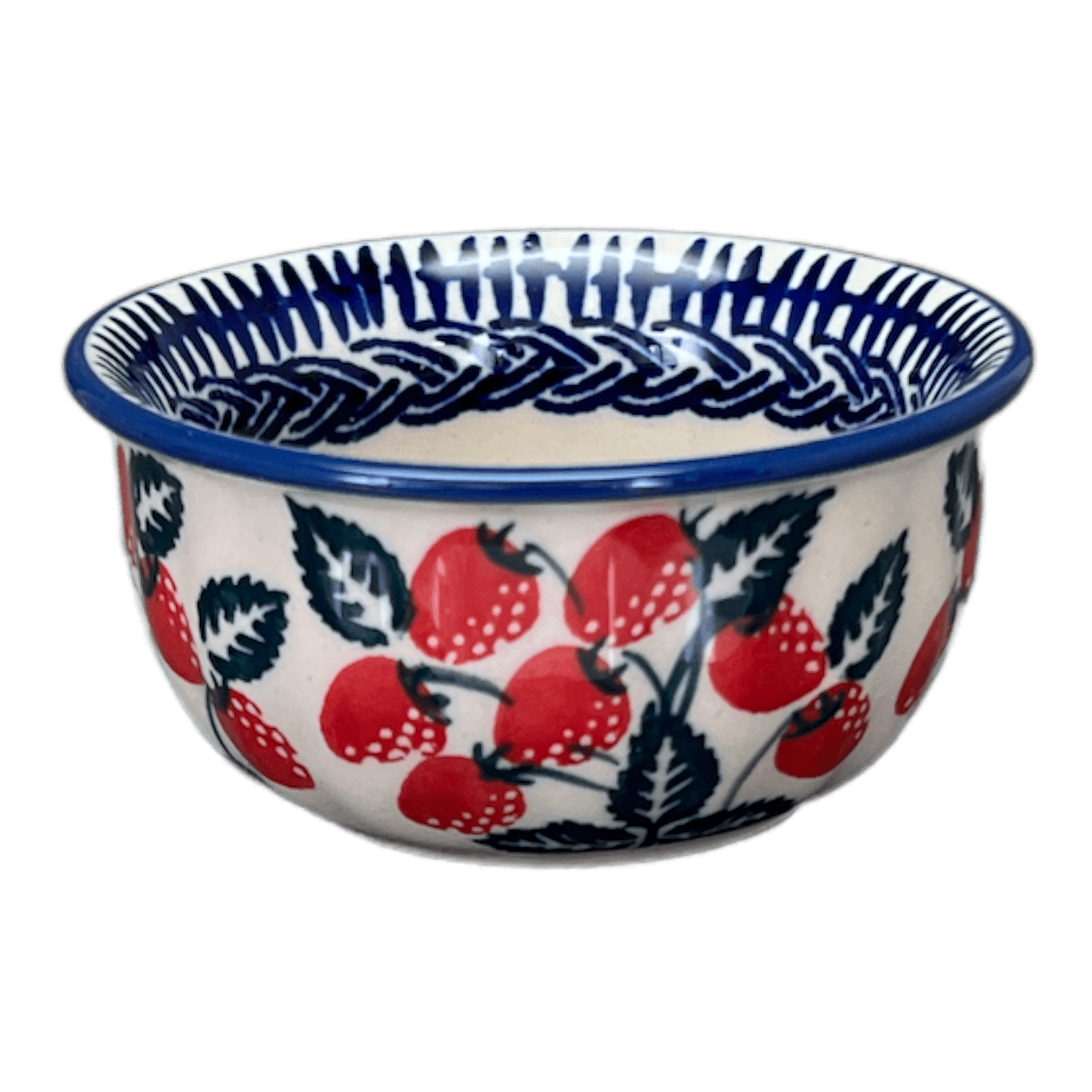 Bowl, Round, 3.5" in "Fresh Strawberries" by Manufaktura | M081U-AS70