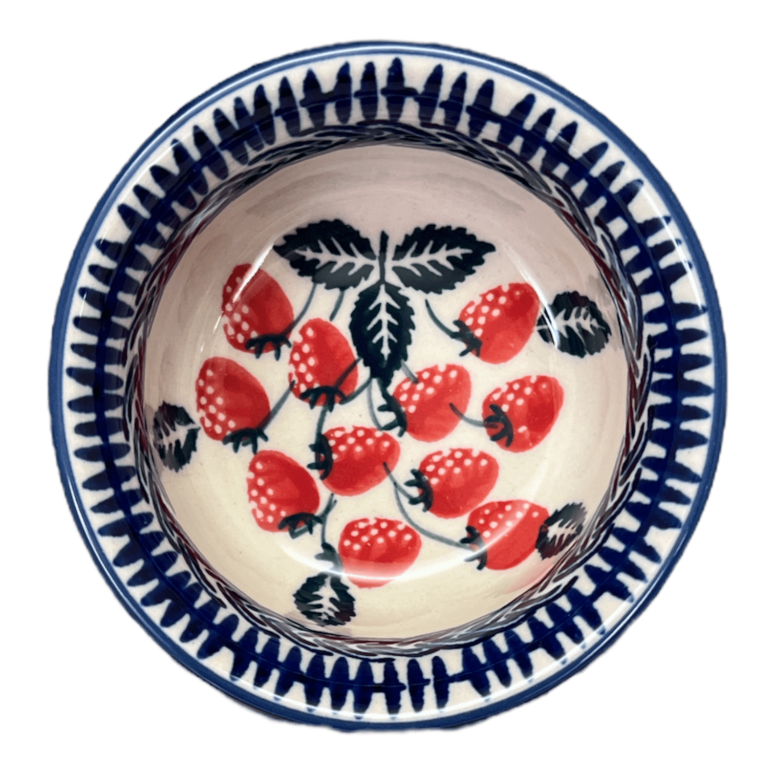 Bowl, Round, 3.5" in "Fresh Strawberries" by Manufaktura | M081U-AS70
