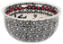 Bowl, Round, 4.5" in "Duet in Black & Red" by Manufaktura | M082S-DPCC
