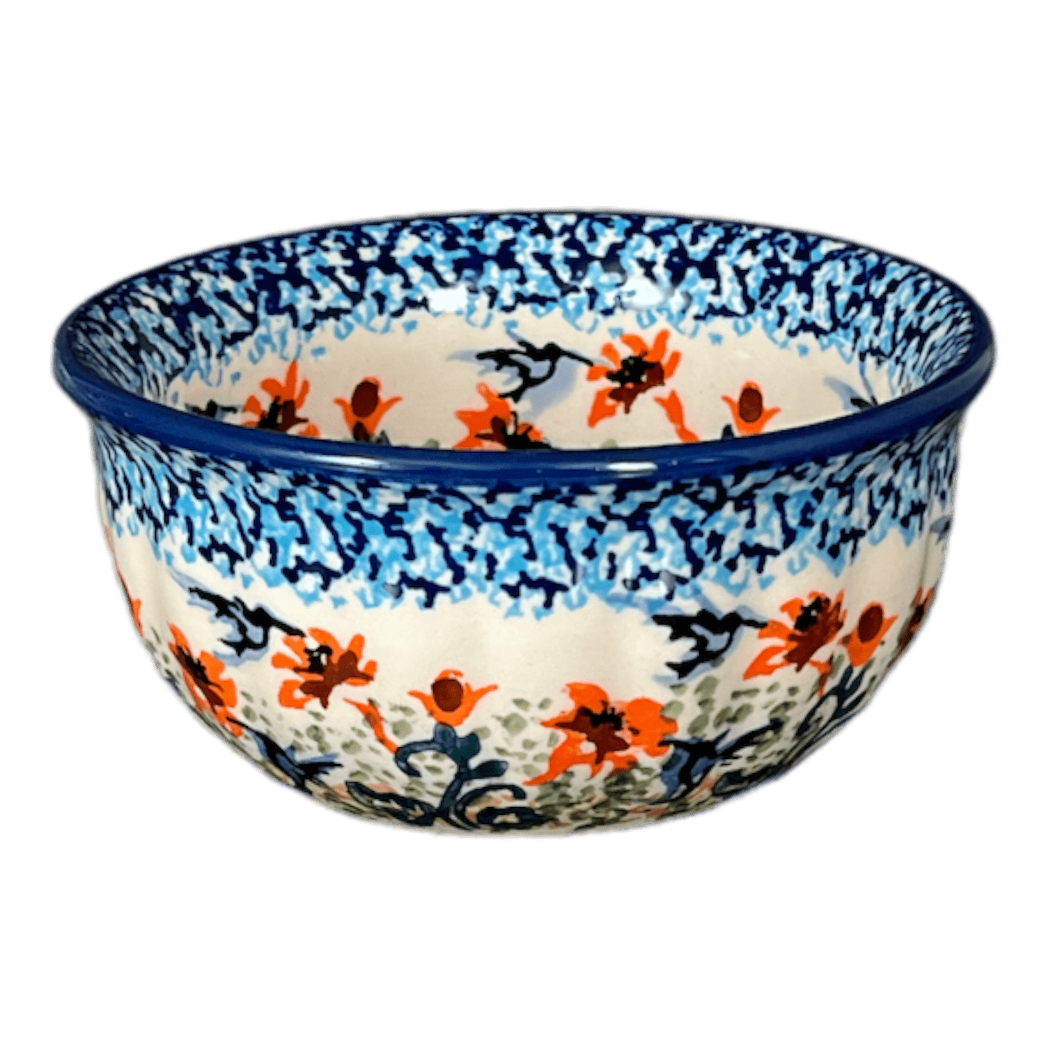 Bowl, Round, 4.5" in "Hummingbird Harvest" by Manufaktura | M082S-JZ35