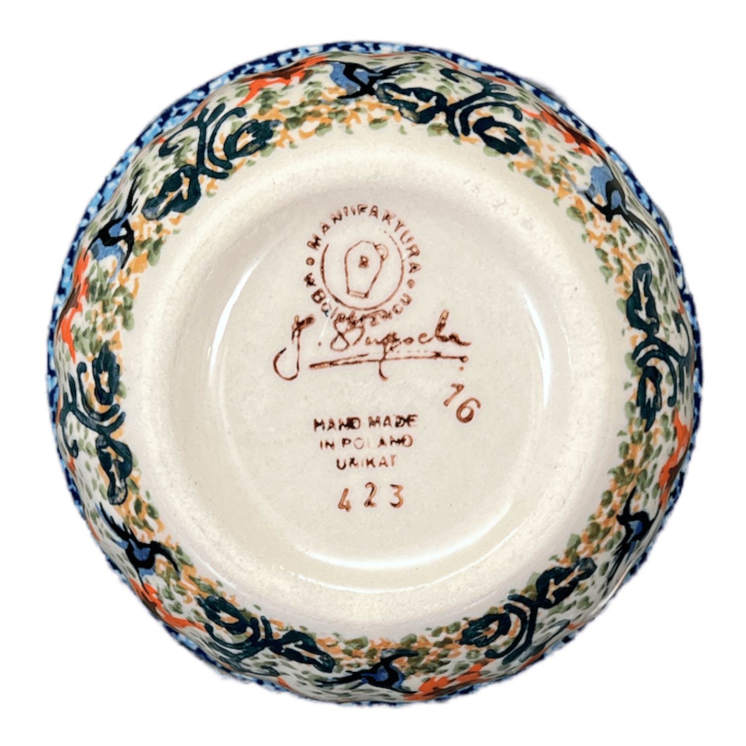 Bowl, Round, 4.5" in "Hummingbird Harvest" by Manufaktura | M082S-JZ35