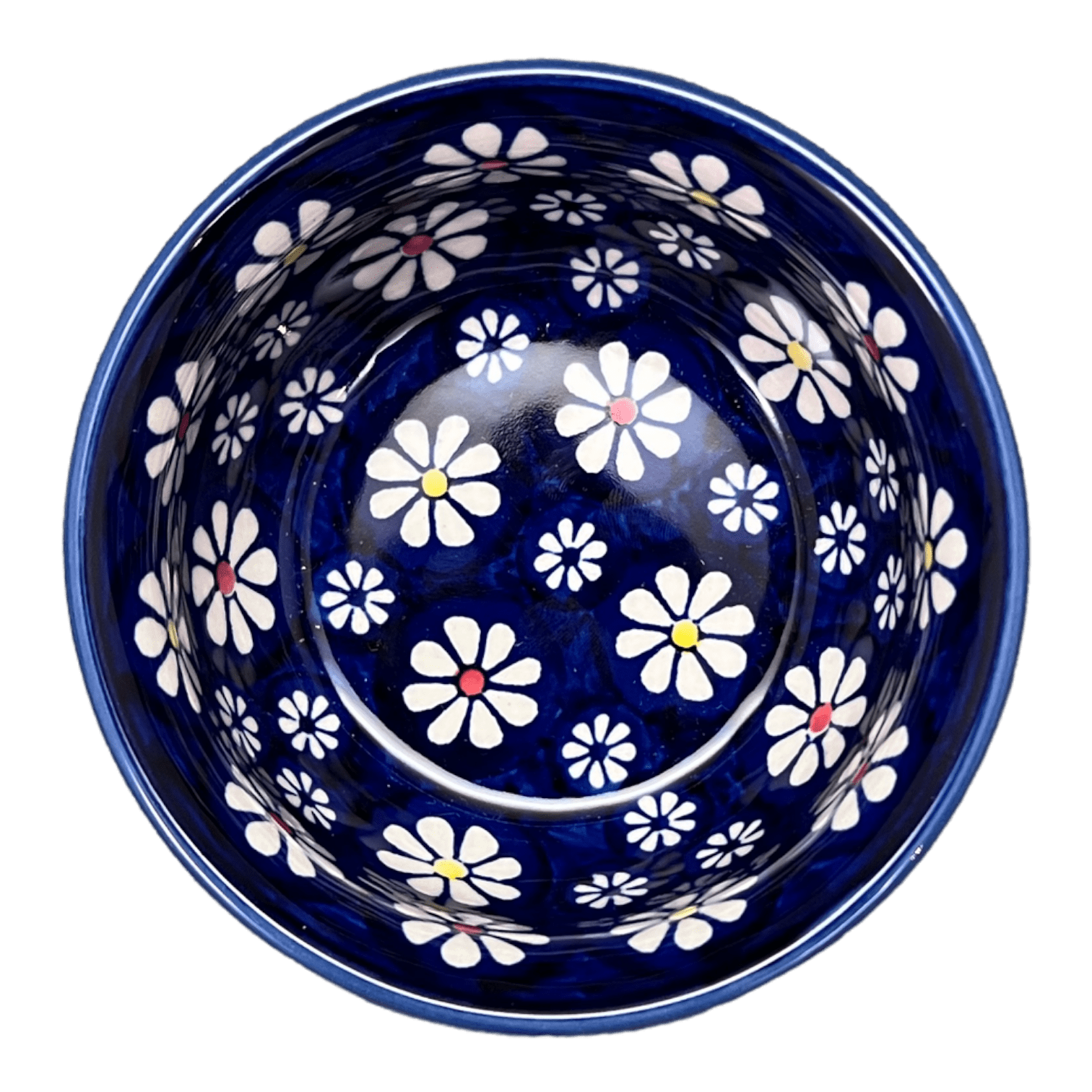 Bowl, Round, 4.5" in "Midnight Daisies" by Manufaktura | M082S-S002