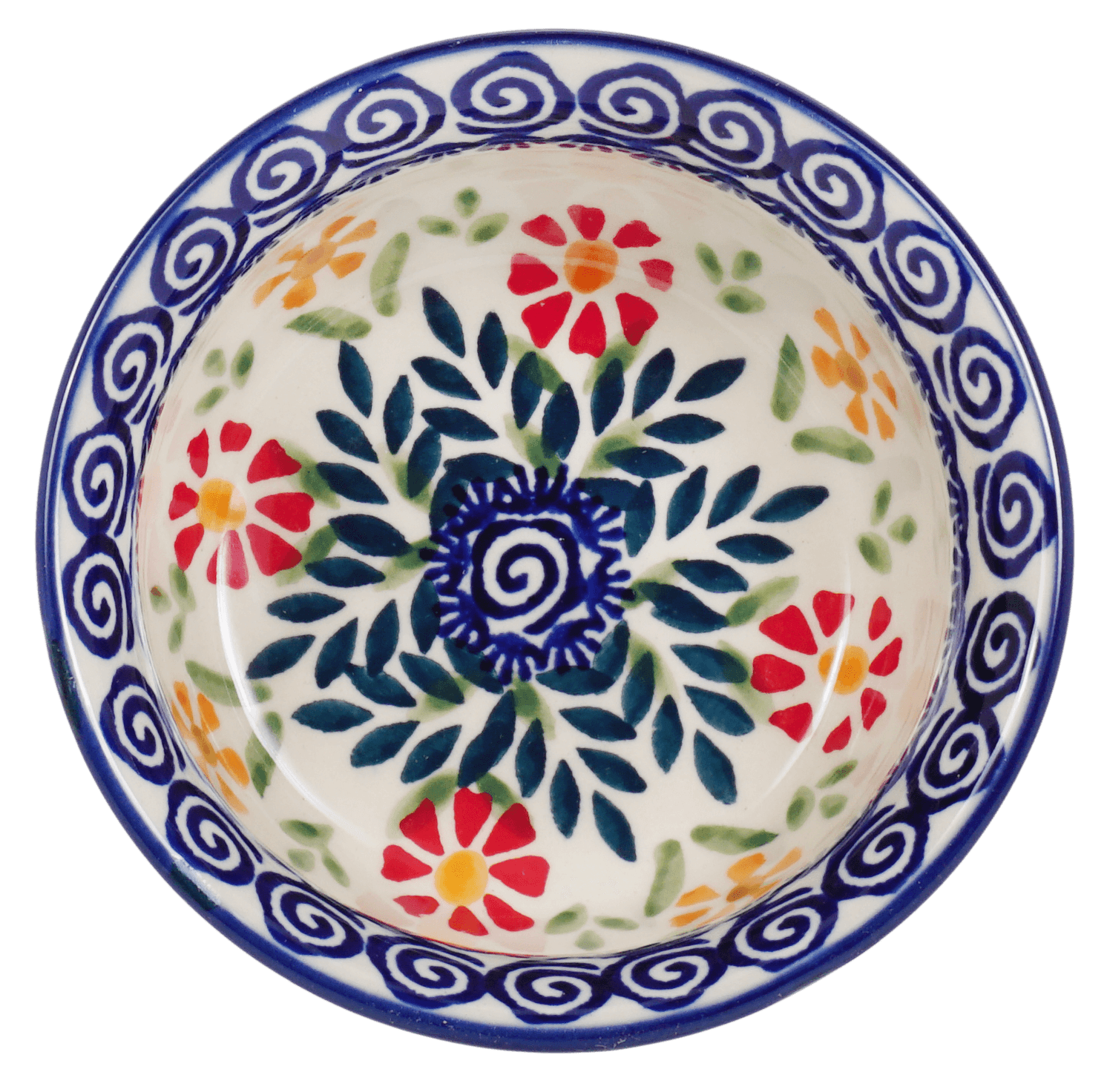 Bowl, Round, 4.5" in "Flower Power" by Manufaktura | M082T-JS14