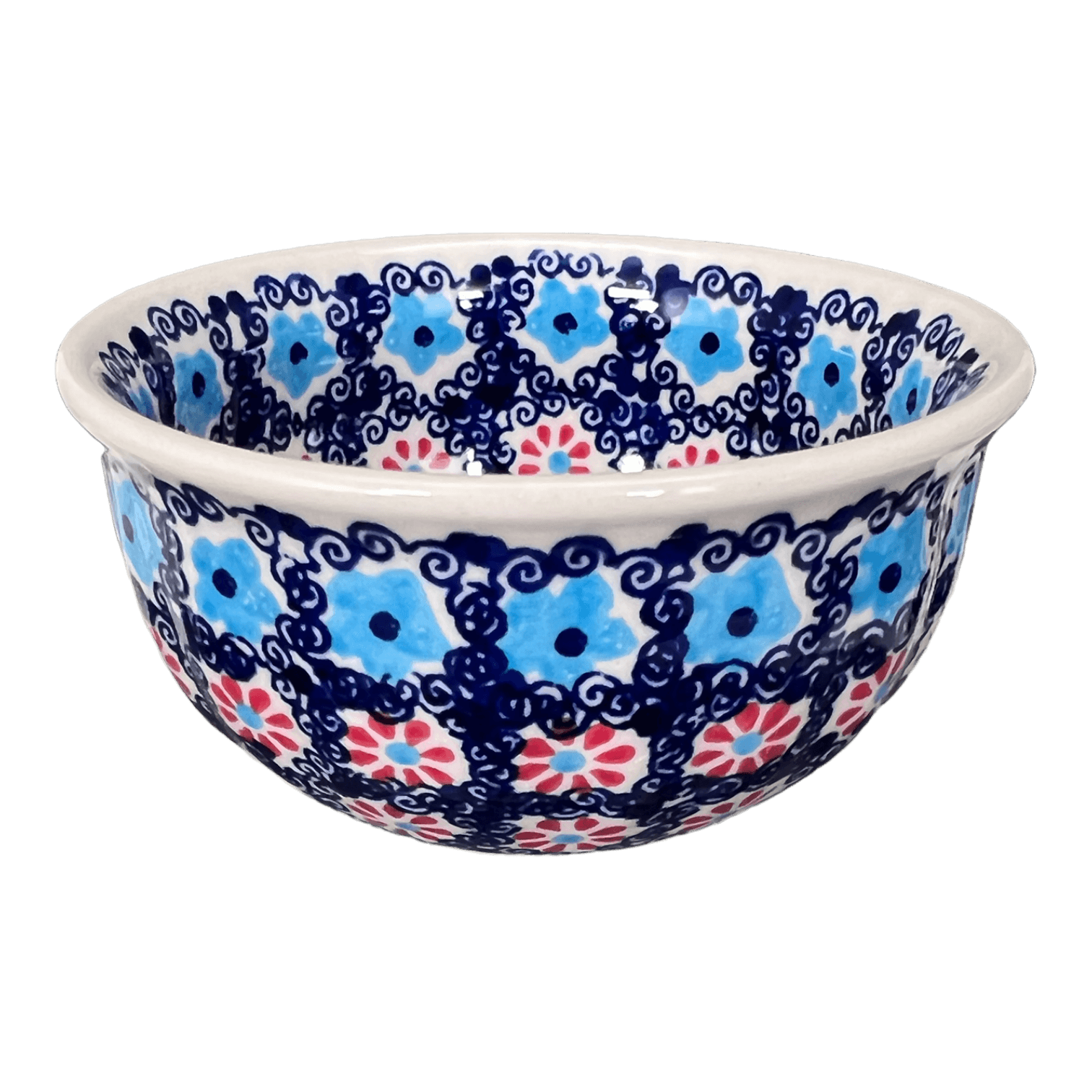 Bowl, Round, 4.5" in "Daisy Circle" by Manufaktura | M082T-MS01