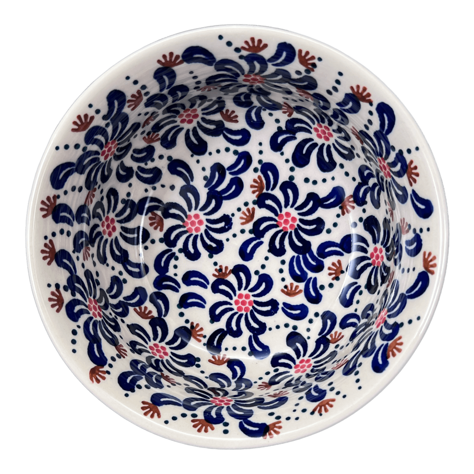 Bowl, Round, 4.5" in "Floral Fireworks" by Manufaktura | M082U-BSAS