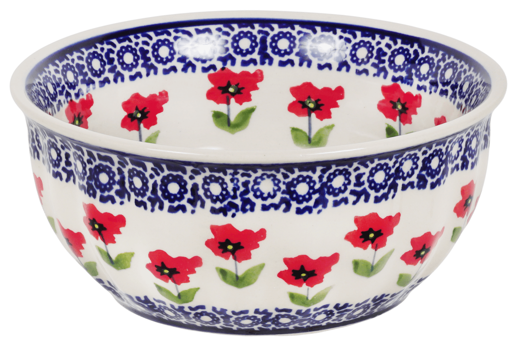 Bowl, Round, 6.5" in "Poppy Garden" by Manufaktura | M084T-EJ01