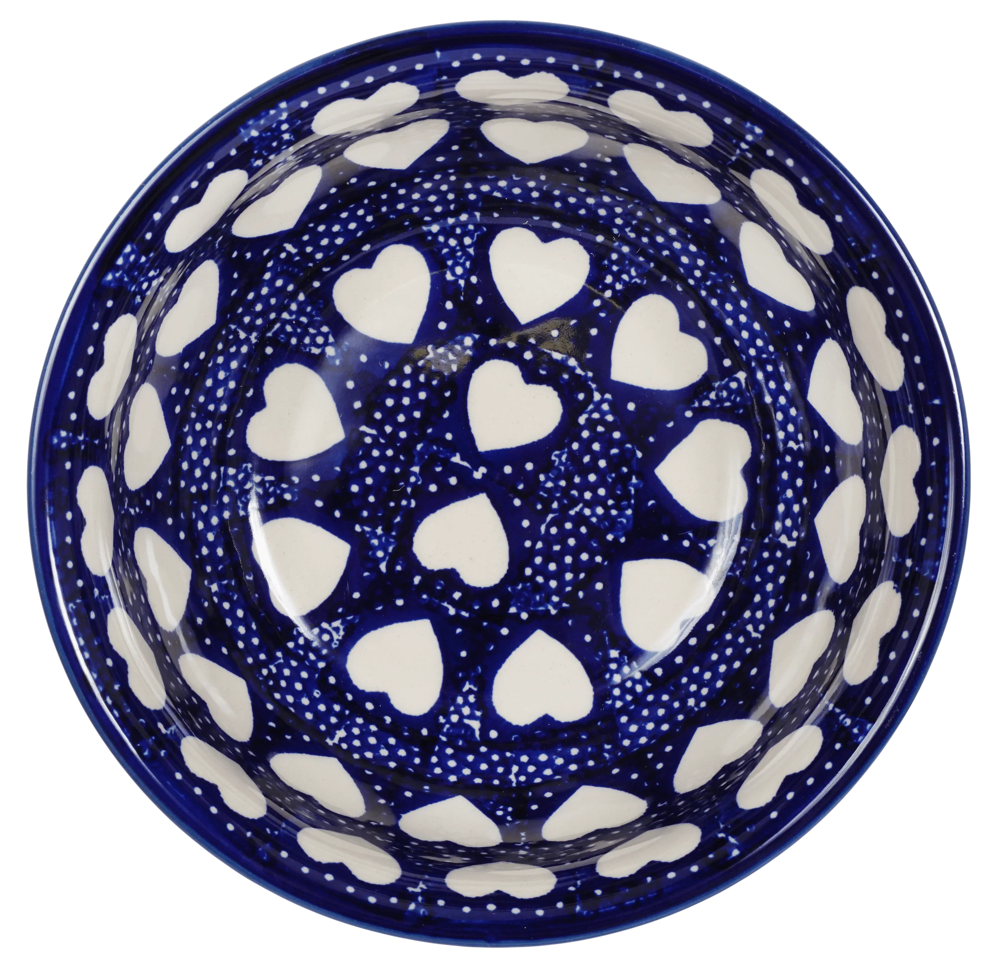 Bowl, Round, 6.5" in "Sea of Hearts" by Manufaktura | M084T-SEA