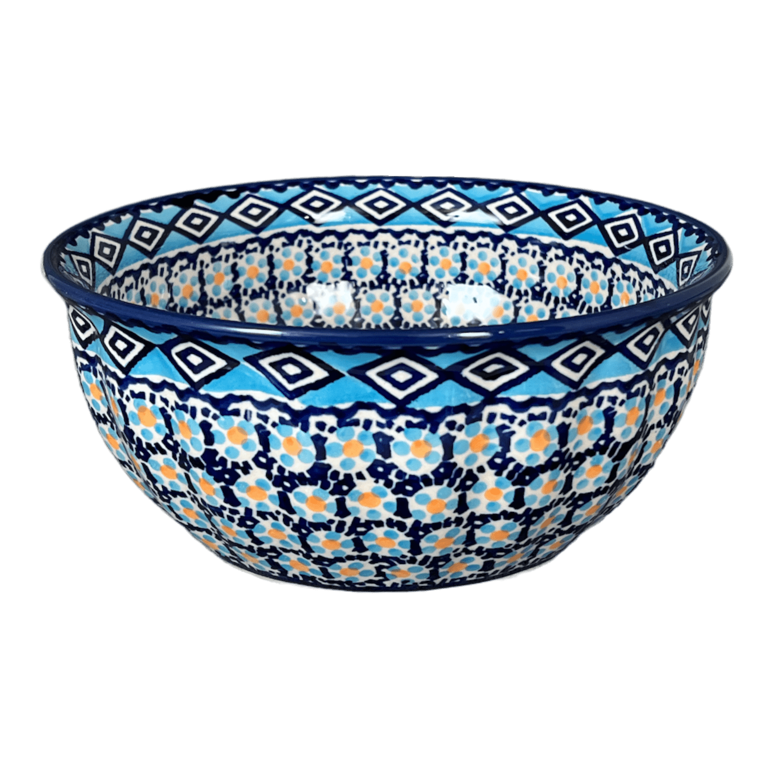 Bowl, Round, 7.75" in "Blue Diamond" by Manufaktura | M085U-DHR