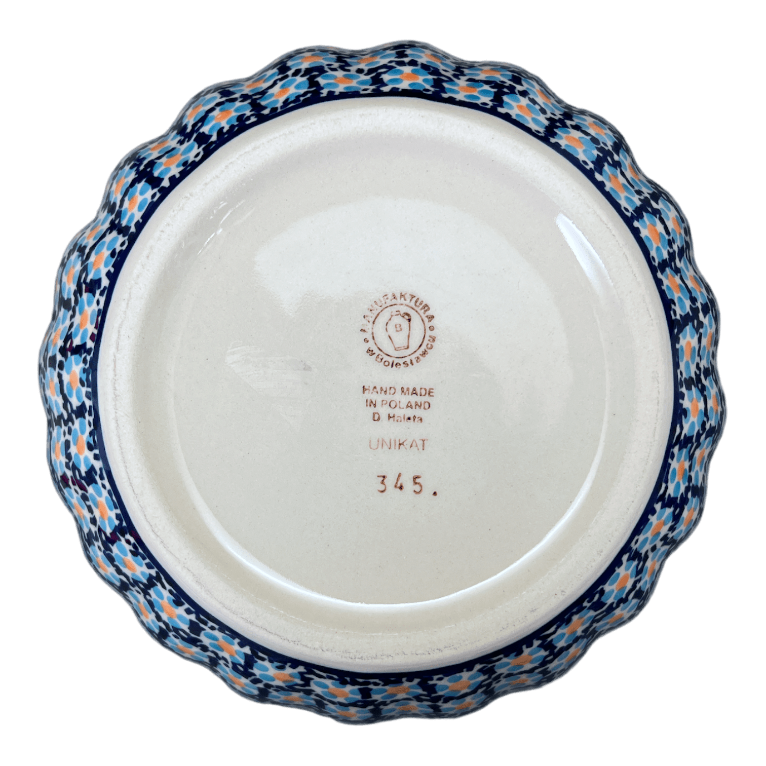 Bowl, Round, 7.75" in "Blue Diamond" by Manufaktura | M085U-DHR