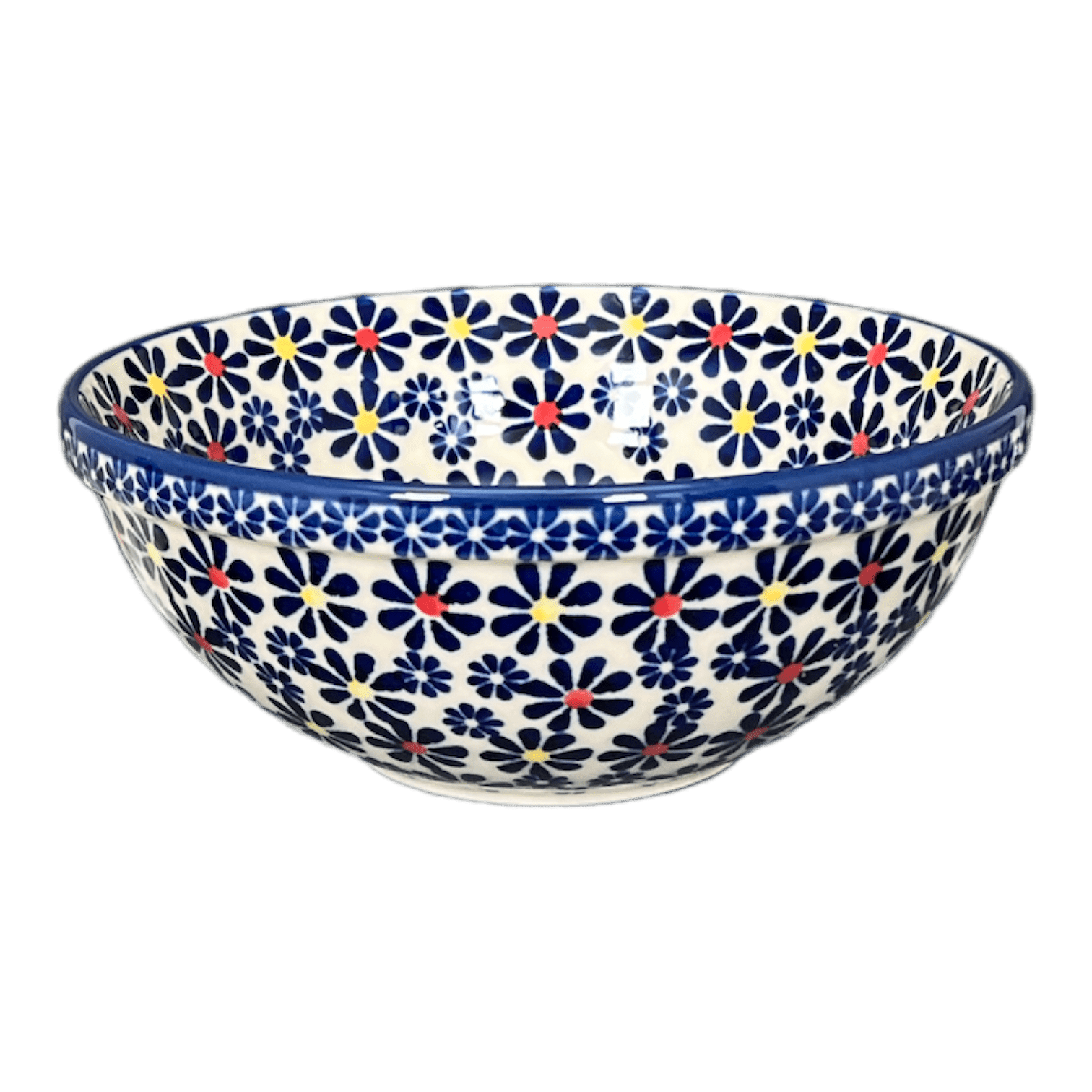 Bowl, Round, 6.75" in "Field of Daisies" by Manufaktura | M090S-S001