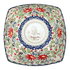 Bowl, Square, Nut, Medium, 7.75" in "Floral Fantasy" by Manufaktura | M113S-P260