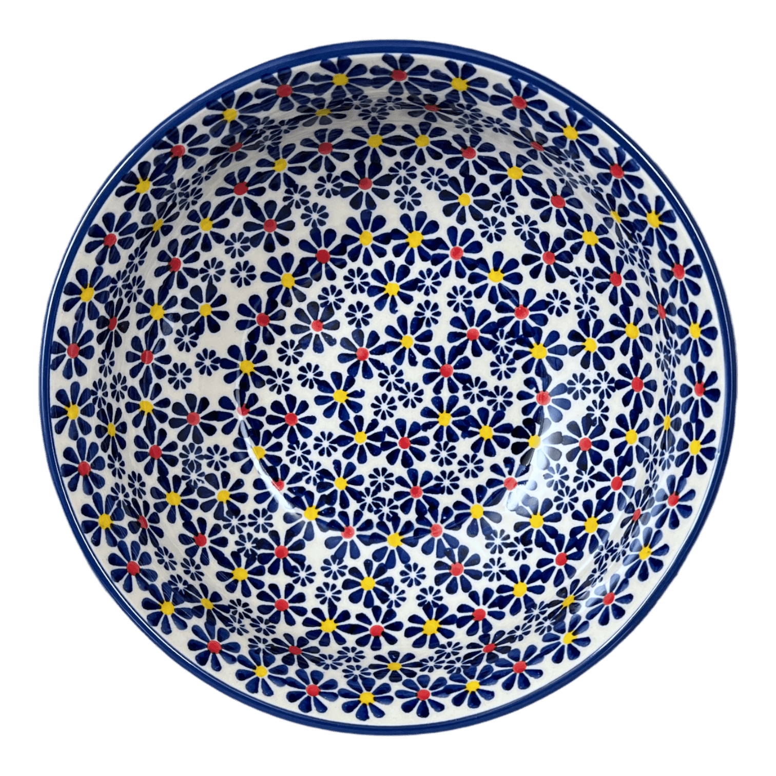 Bowl, Round, 8.5" in "Field of Daisies" by Manufaktura | M135S-S001