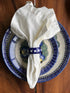 Napkin Ring, 2", WR (WR18B) in "Pansy Wreath" by W.R. Ceramika | WR18B-EZ2
