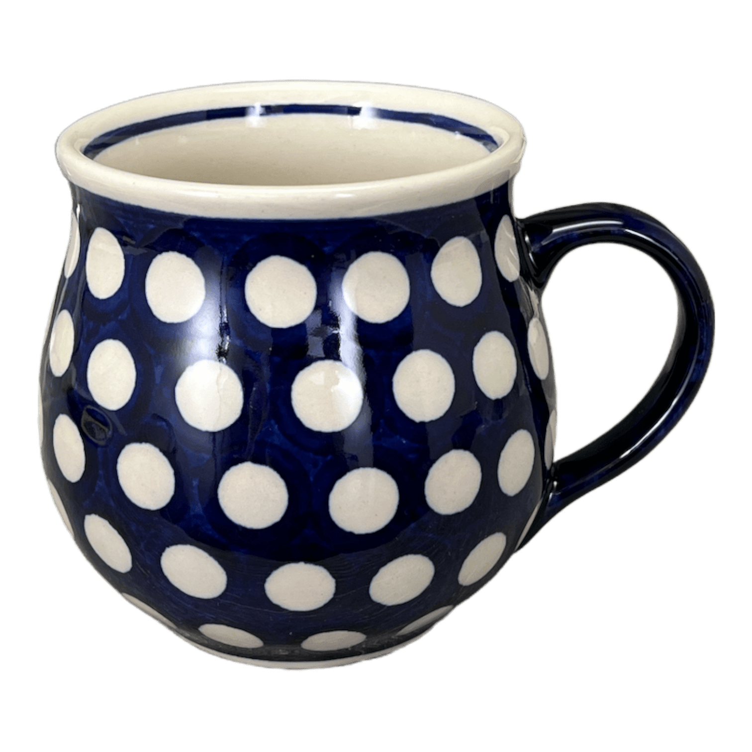 Mug, Belly Mug, 16 oz Large in "Hello Dotty" by Andy | NDA10-A64