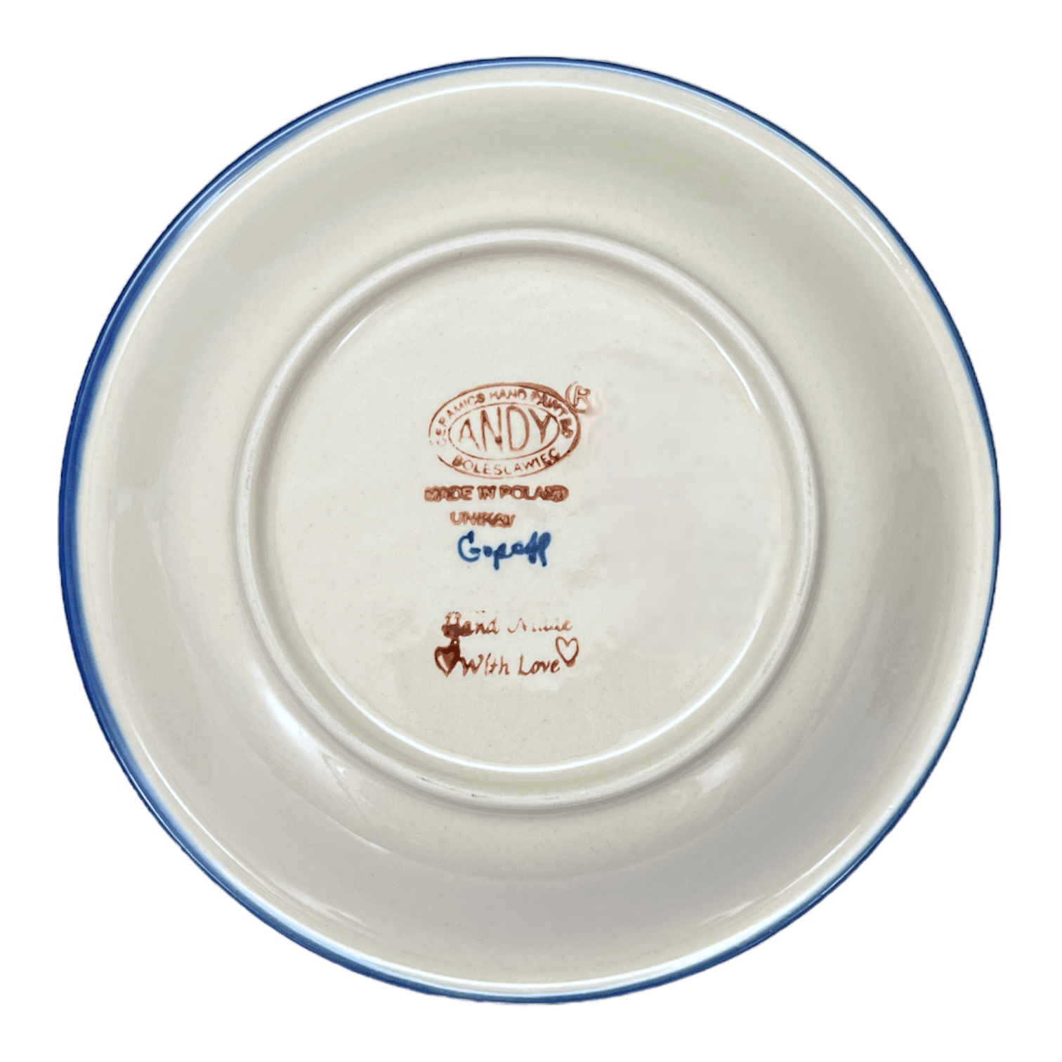 Bowl, Round, Pasta, 9" in "Lovely Ladybugs" by Andy | NDA112-18