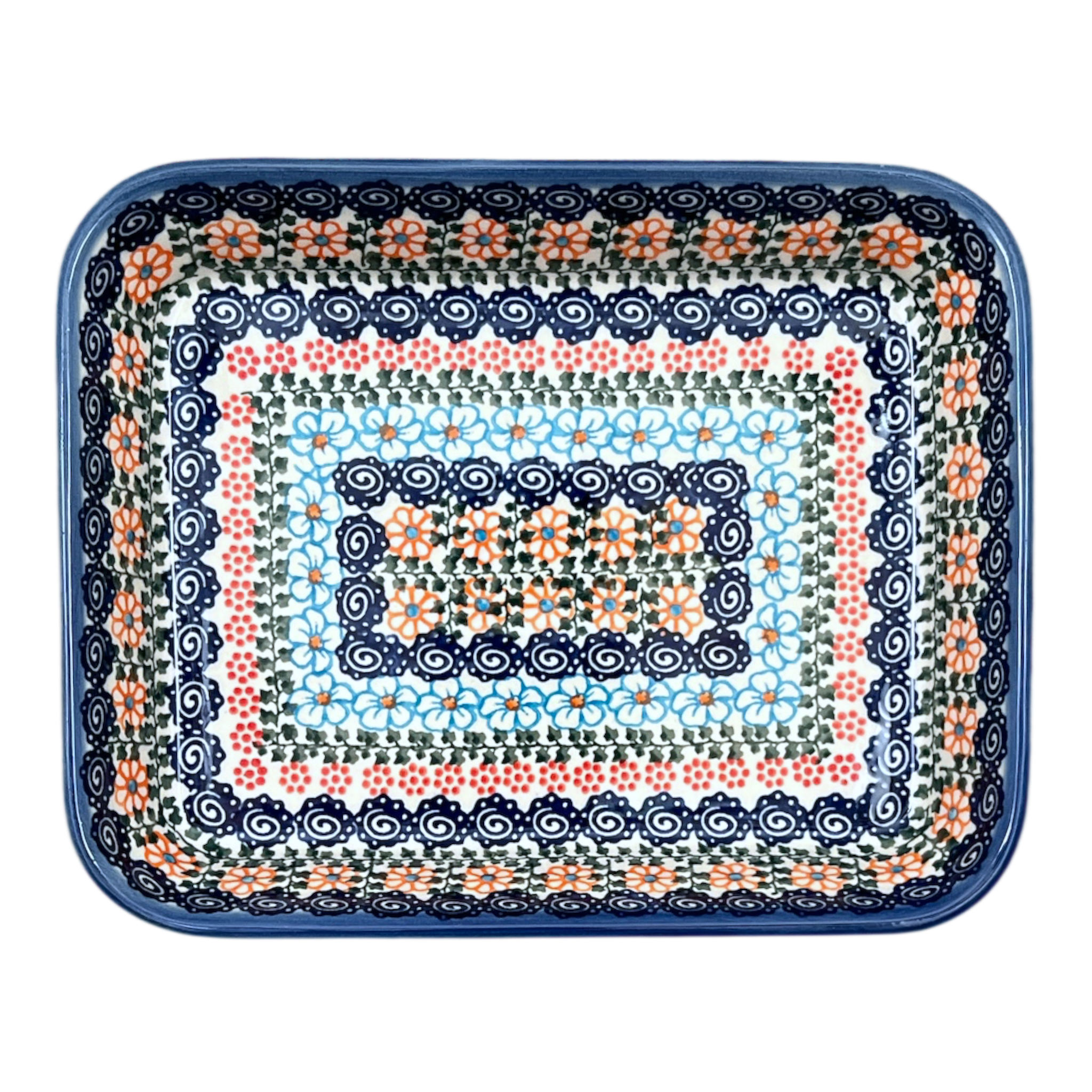 Baker, Rectangular, 8" x 10" in "Zany Zinnia" by Andy | NDA125-35