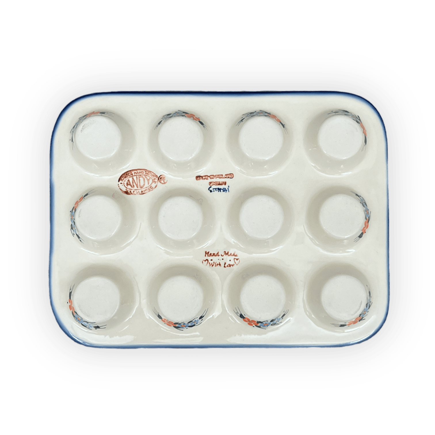 Muffin Pan, 12 Cup Mini in "Fall Wildflowers" by Andy | NDA169-23