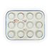 Muffin Pan, 12 Cup Mini in "Fall Wildflowers" by Andy | NDA169-23