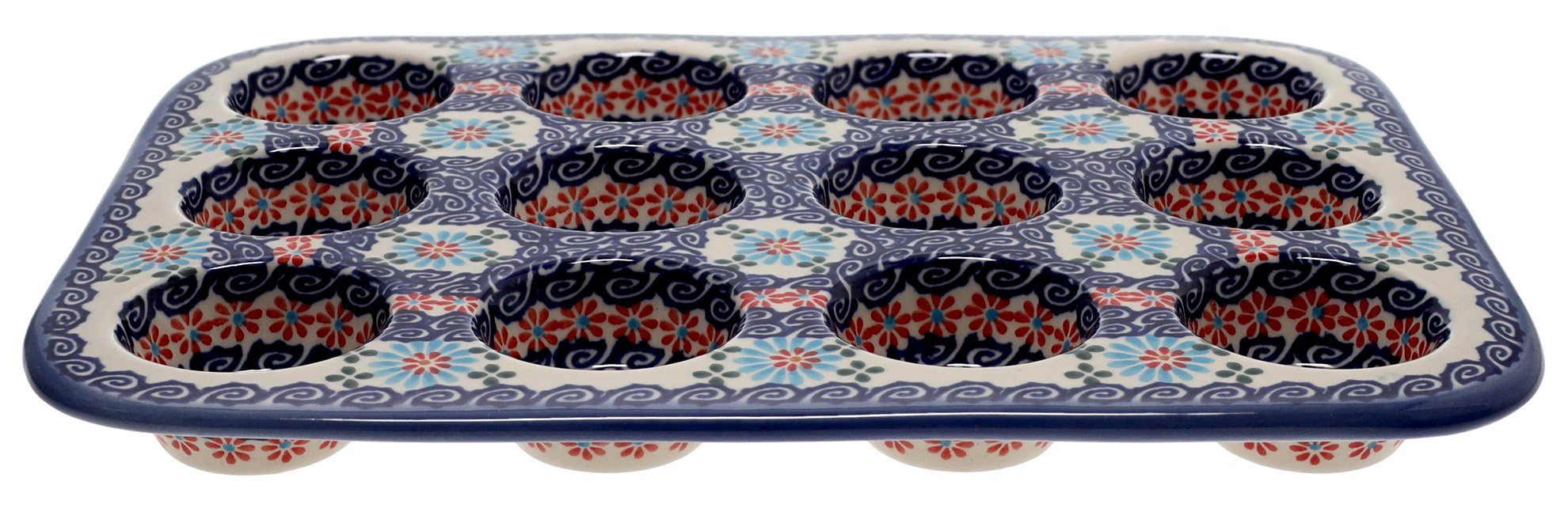 Muffin Pan, 12 Cup Mini in "Daisy Waves" by Andy | NDA169-3