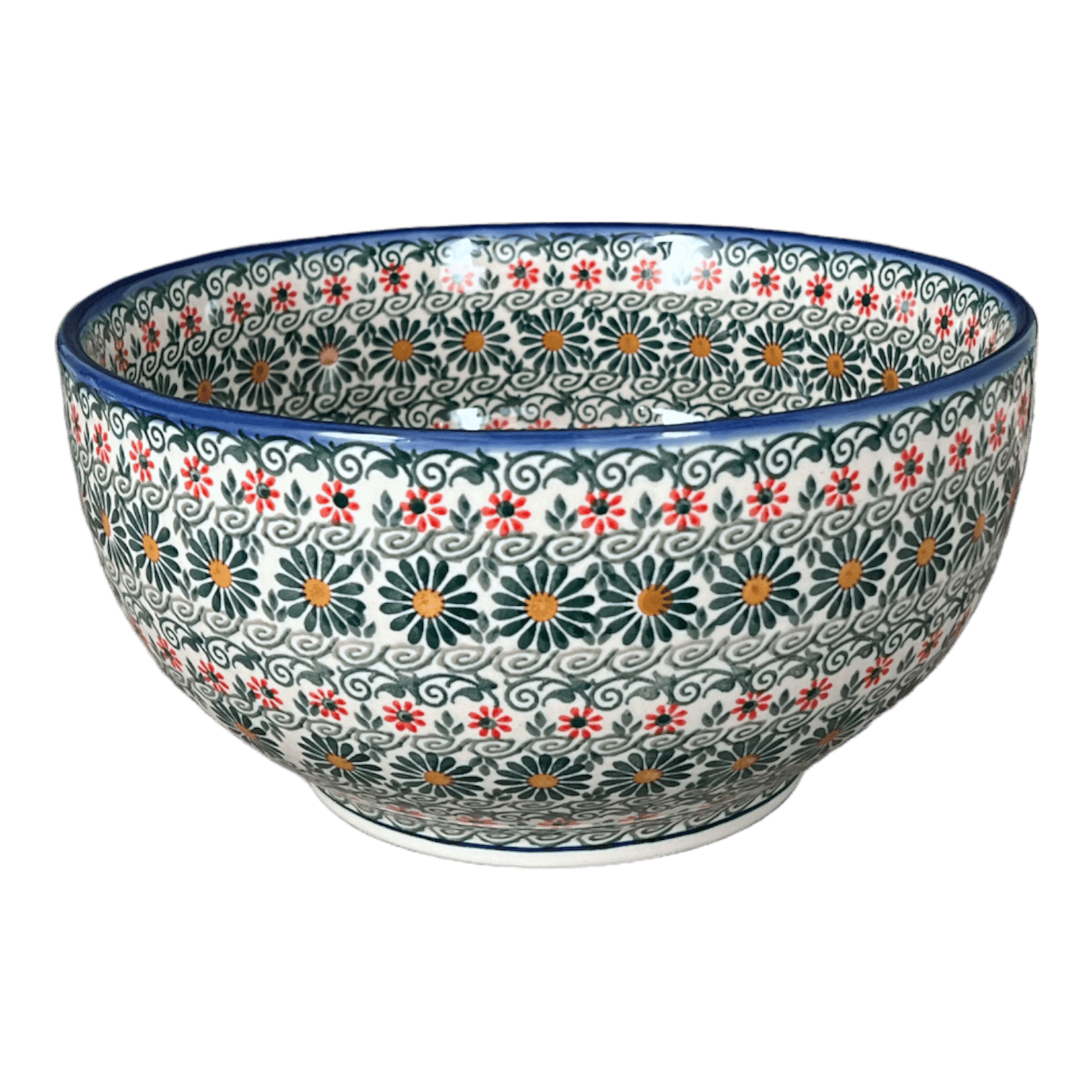 Bowl, Round, Deep, 9" in "Garden Breeze" by Andy | NDA194-A48