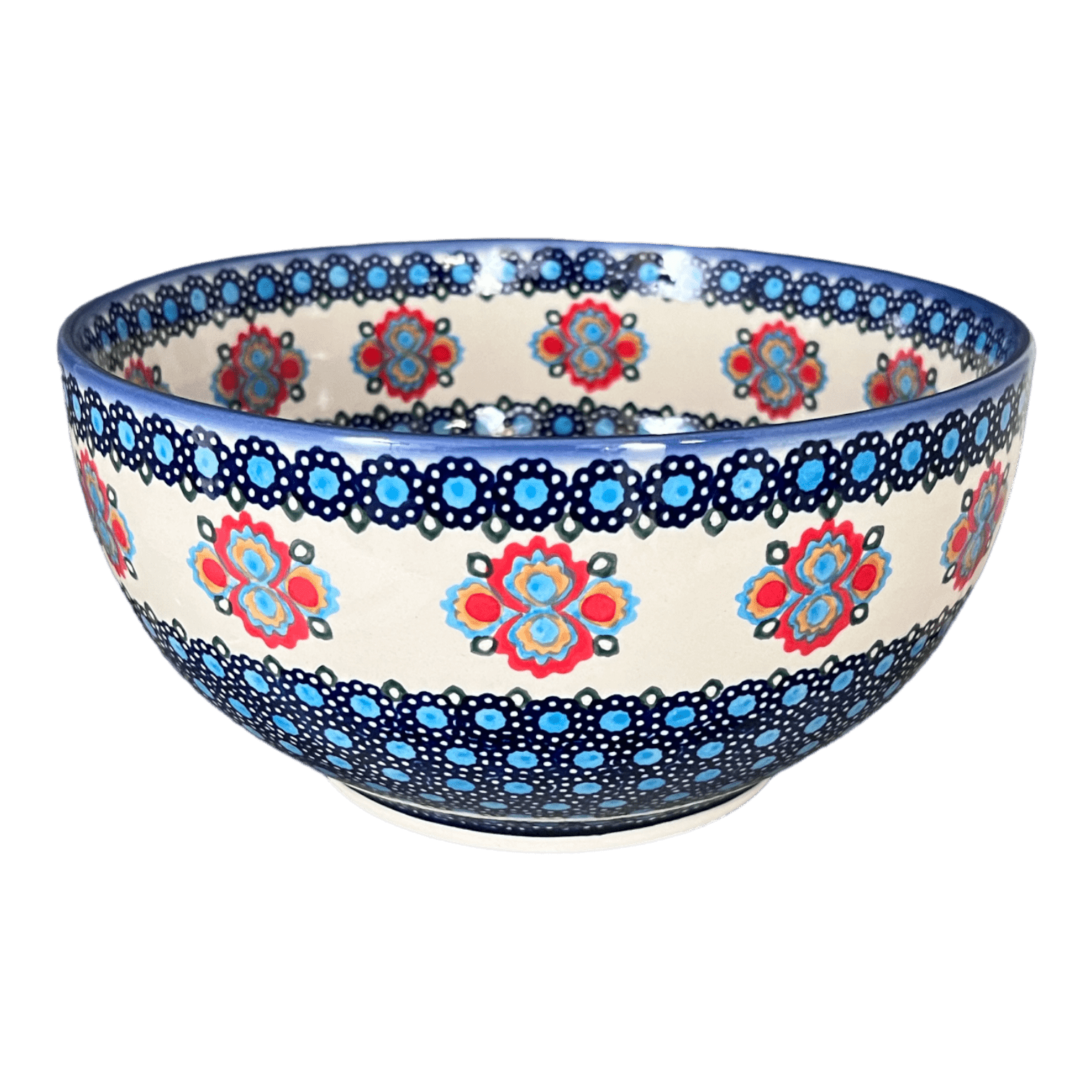 Bowl, Round, Deep, 9" in "Polish Bouquet" by Andy | NDA194-82