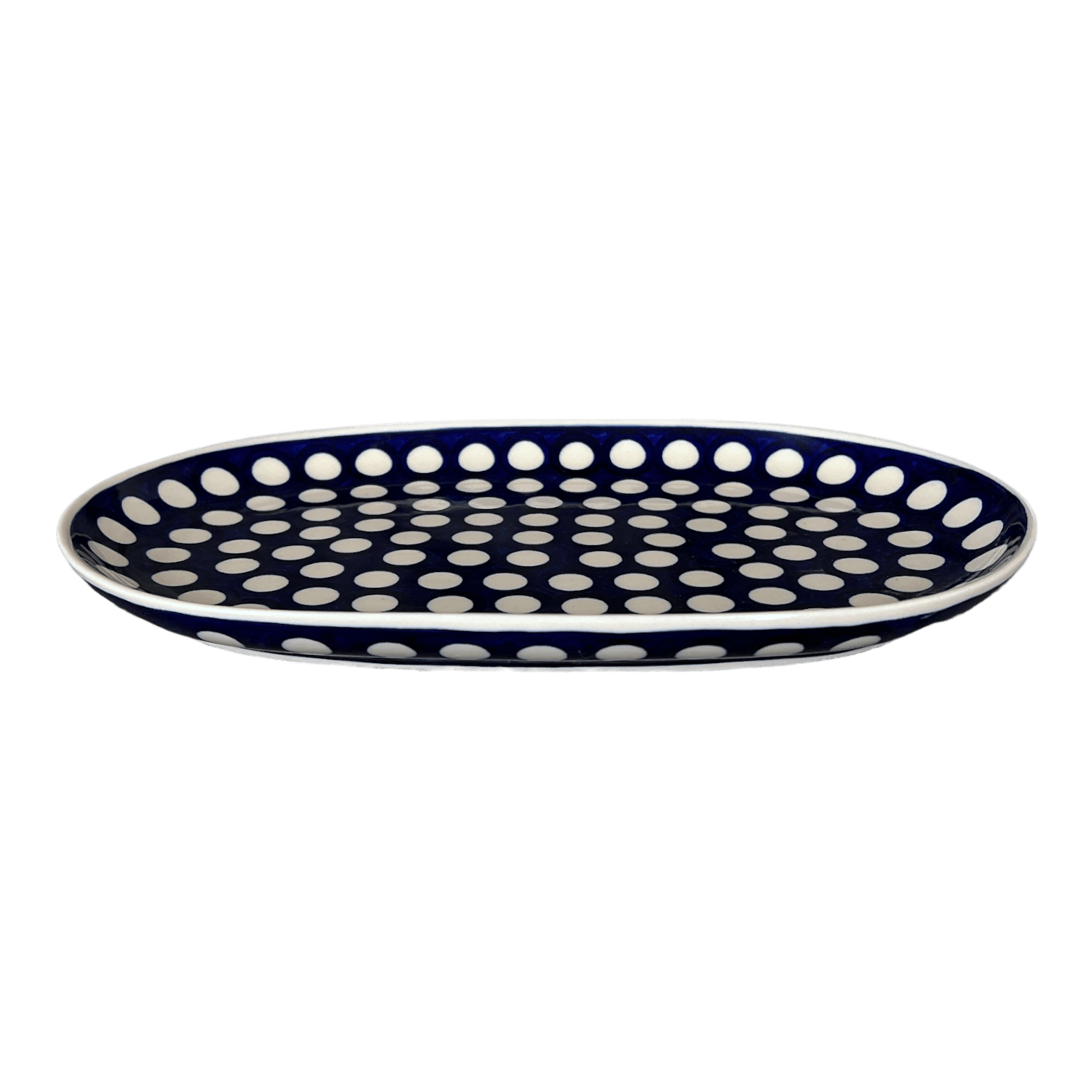 Plate, Oval, Shallow, 7" x 11" in "Hello Dotty" by Andy | NDA245-A64