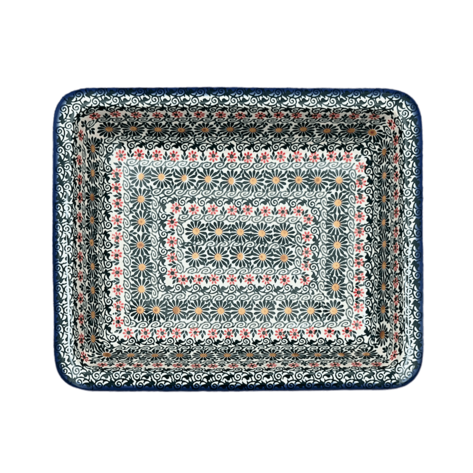 Rectangular Baking Dish, 10.25" x 12.5" in "Garden Breeze" by Andy | NDA264-A48