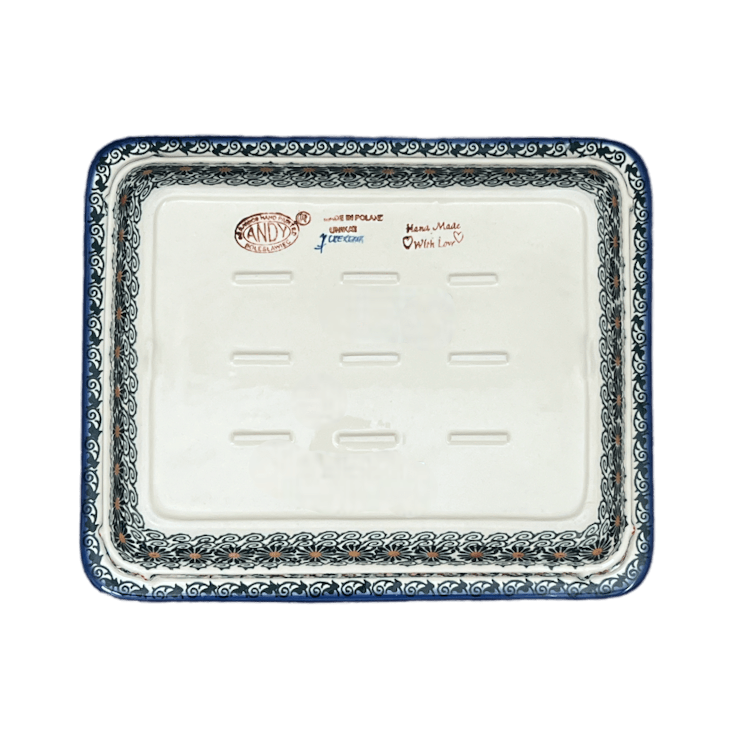 Rectangular Baking Dish, 10.25" x 12.5" in "Garden Breeze" by Andy | NDA264-A48