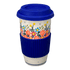 Mug, Travel, 14 oz in "Bright Bouquet" by Andy | NDA281-A55