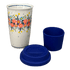 Mug, Travel, 14 oz in "Bright Bouquet" by Andy | NDA281-A55