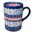 Mug, Straight Mug, 8 oz in "Daisy Waves" by Andy | NDA350-3