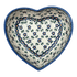 Bowl, Heart-Shaped, 8" X 8.75" in "Blue Lattice" by Andy | NDA368-6