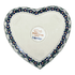 Bowl, Heart-Shaped, 8" X 8.75" in "Blue Lattice" by Andy | NDA368-6