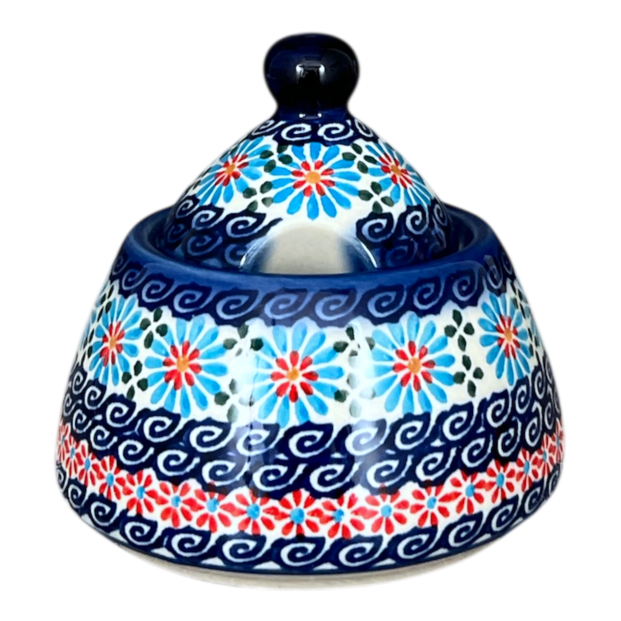 Bowl, Bell-Shaped, Sugar Bowl, 4" in "Daisy Waves" by Andy | NDA76-3