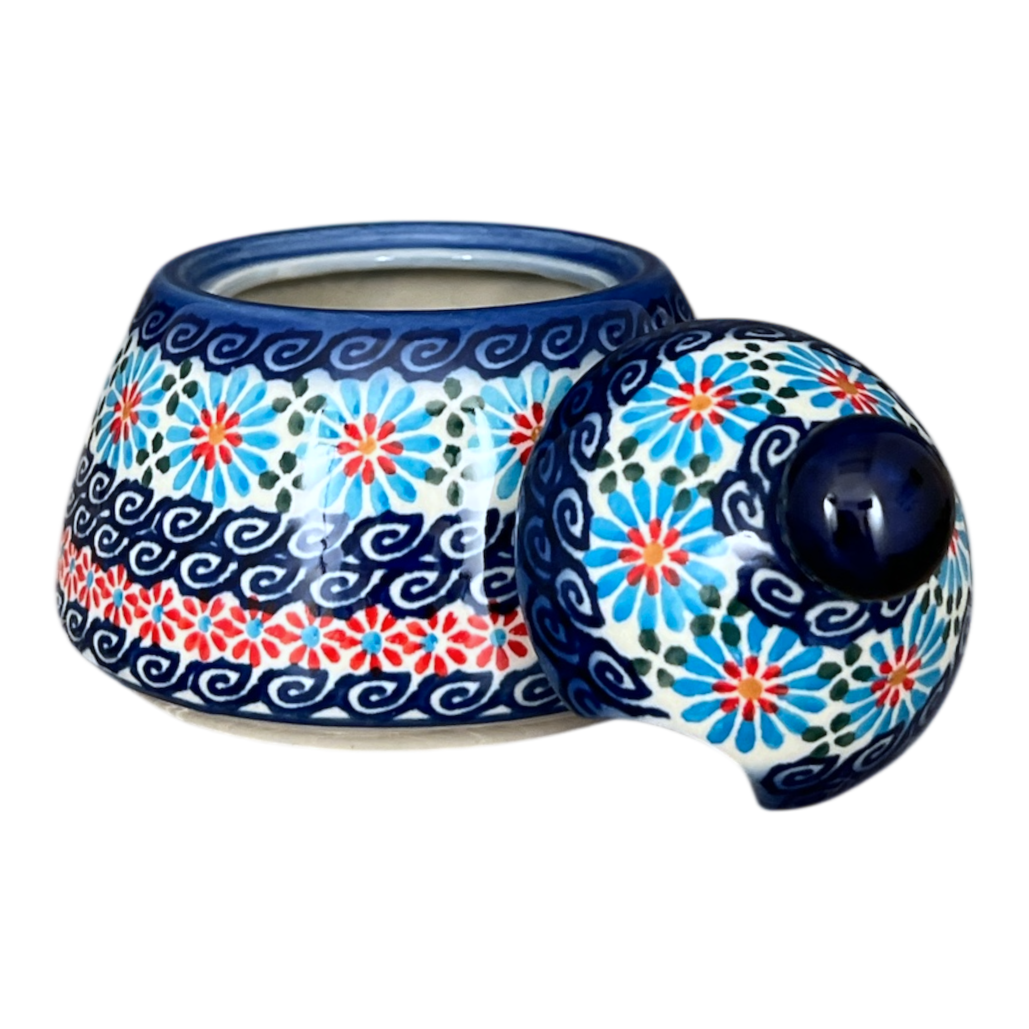 Bowl, Bell-Shaped, Sugar Bowl, 4" in "Daisy Waves" by Andy | NDA76-3