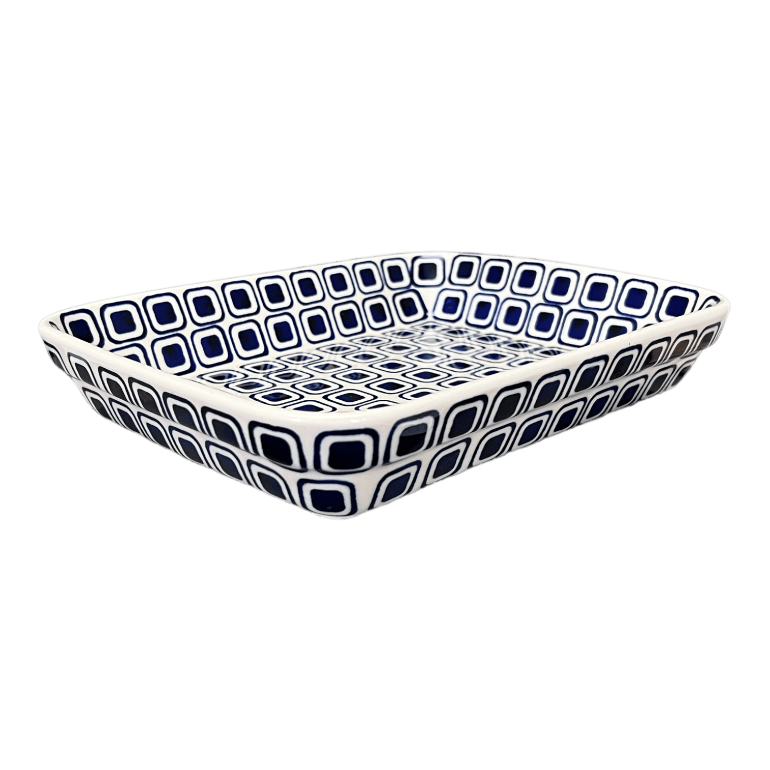 Baker, Rectangular, Shallow, 8"x10" in "Navy Retro" by Manufaktura | P103U-601A