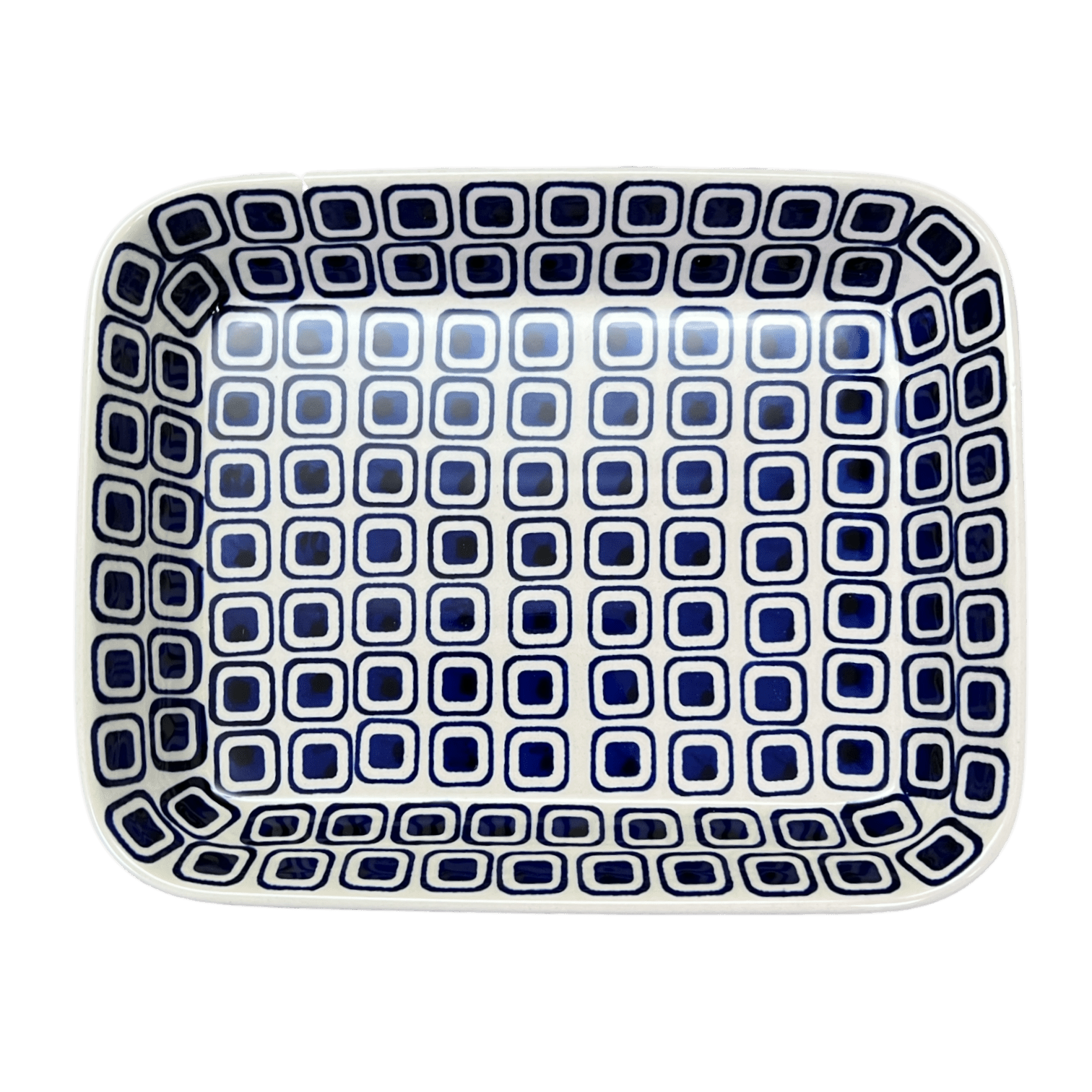 Baker, Rectangular, Shallow, 8"x10" in "Navy Retro" by Manufaktura | P103U-601A