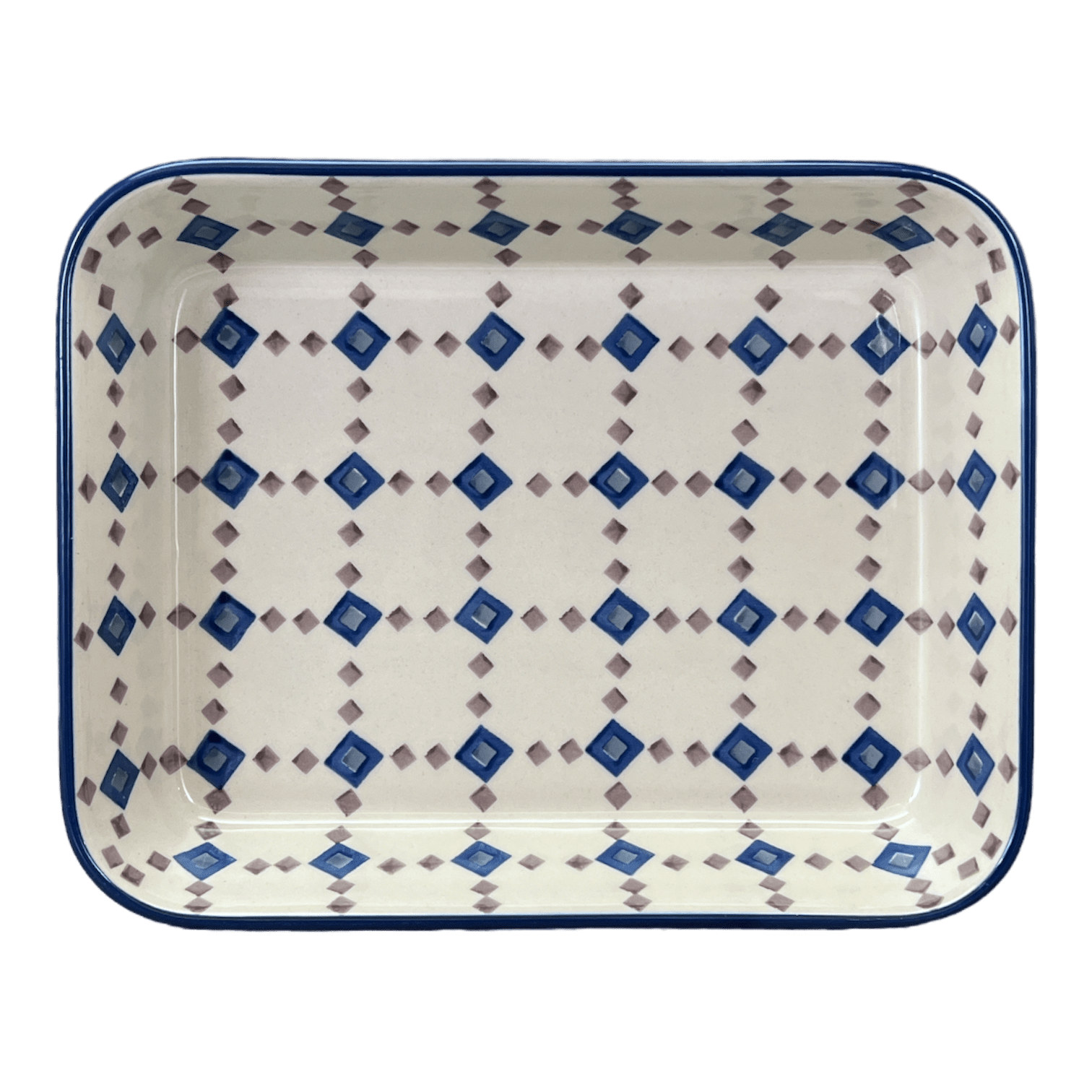 Baker, Rectangular, Shallow, 8"x10" in "Diamond Quilt" by Manufaktura | P103U-AS67