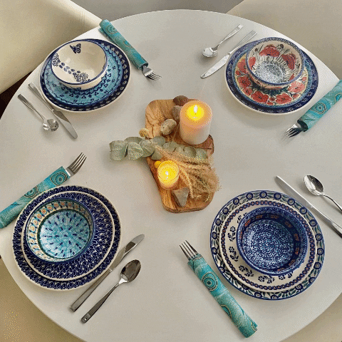 Plate, Round, Salad, 8.5" in "Lily of the Valley" by Manufaktura | T134T-ASD