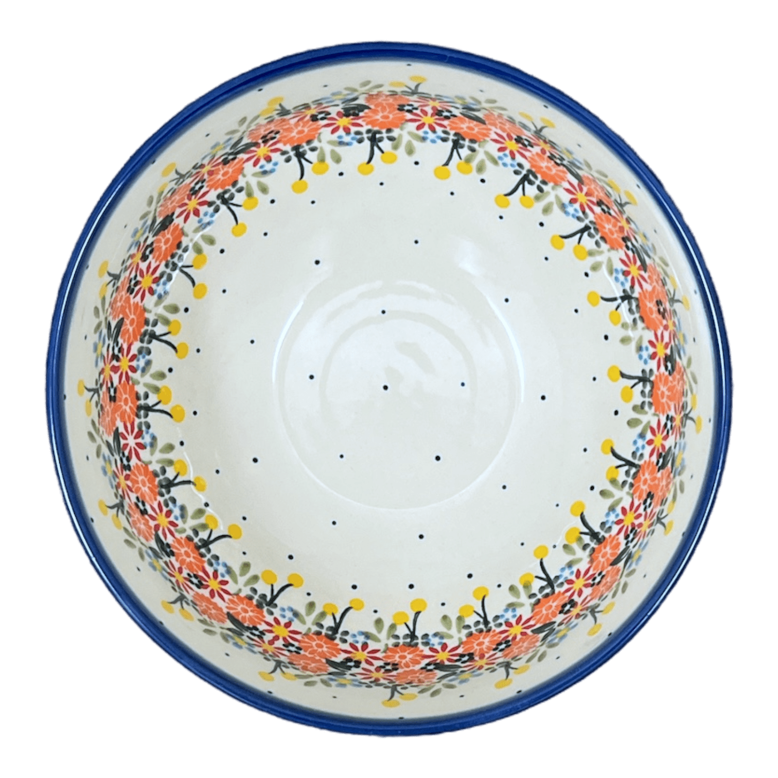 Bowl, Round, Deep, 9" in "Bright Bouquet" by Andy | NDA194-A55