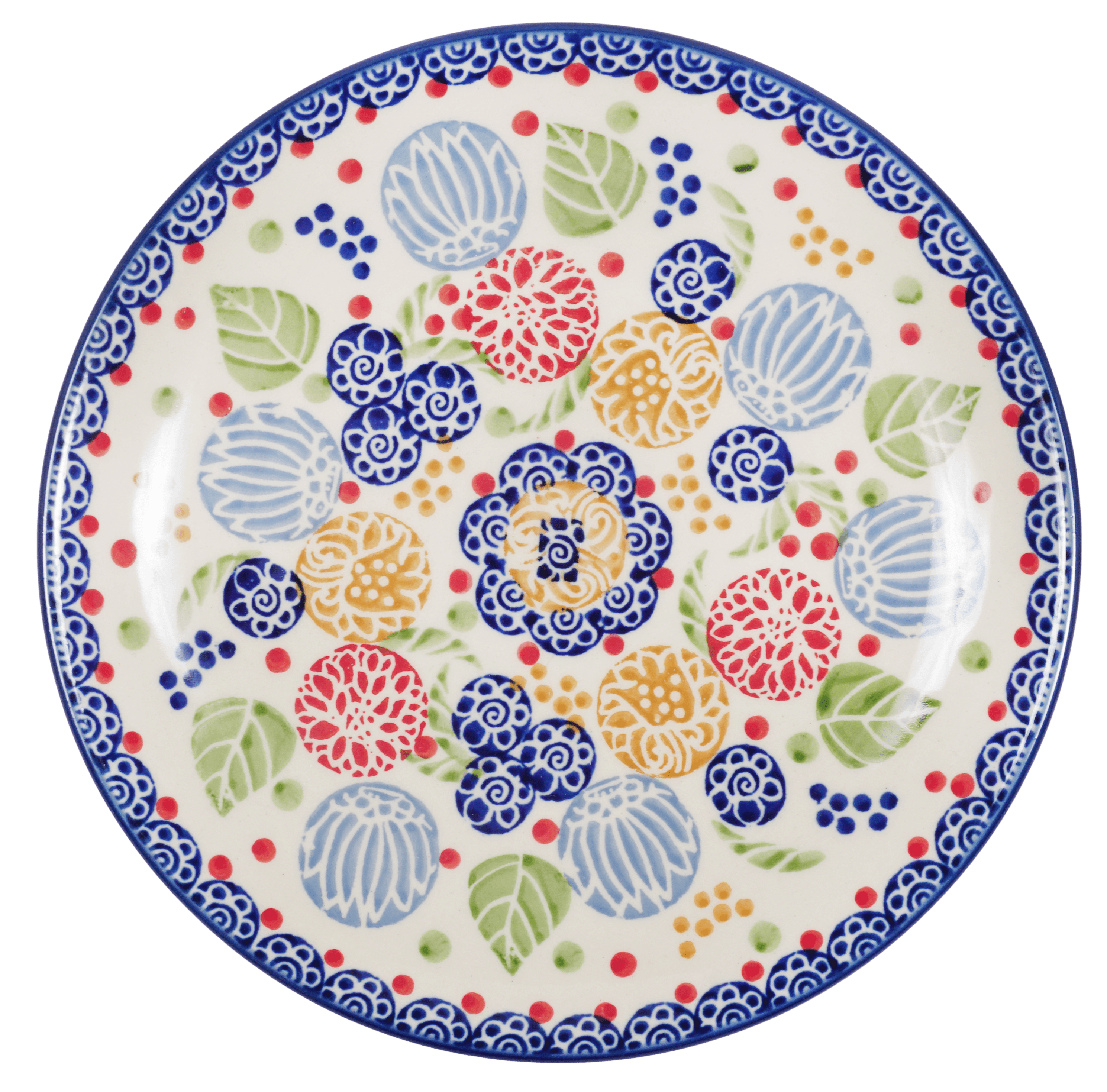 Plate, Round, Dessert, 7.25" in "Balloon Flower" by Manufaktura | T131S-KOKU
