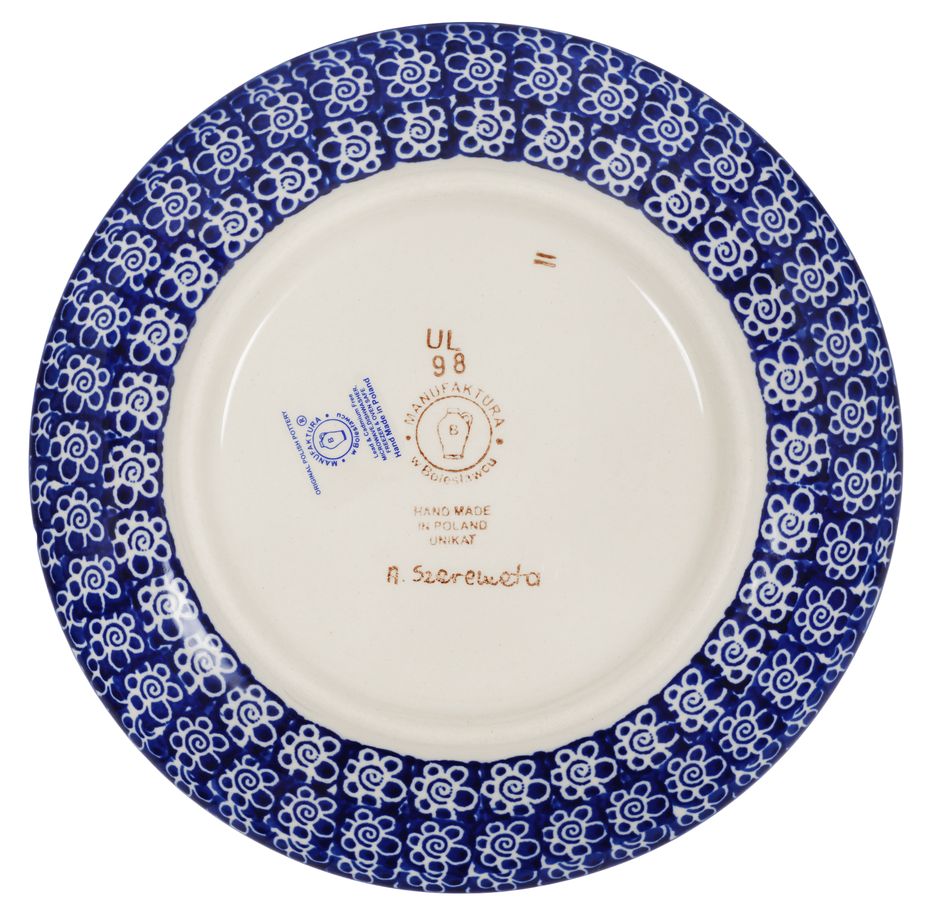 Plate, Round, Dessert, 7.25" in "Balloon Flower" by Manufaktura | T131S-KOKU