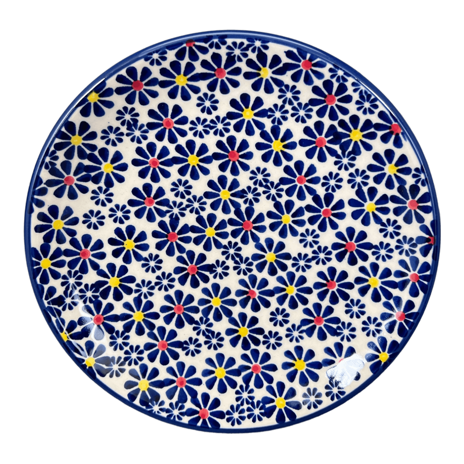 Plate, Round, Dessert, 7.25" in "Field of Daisies" by Manufaktura | T131S-S001