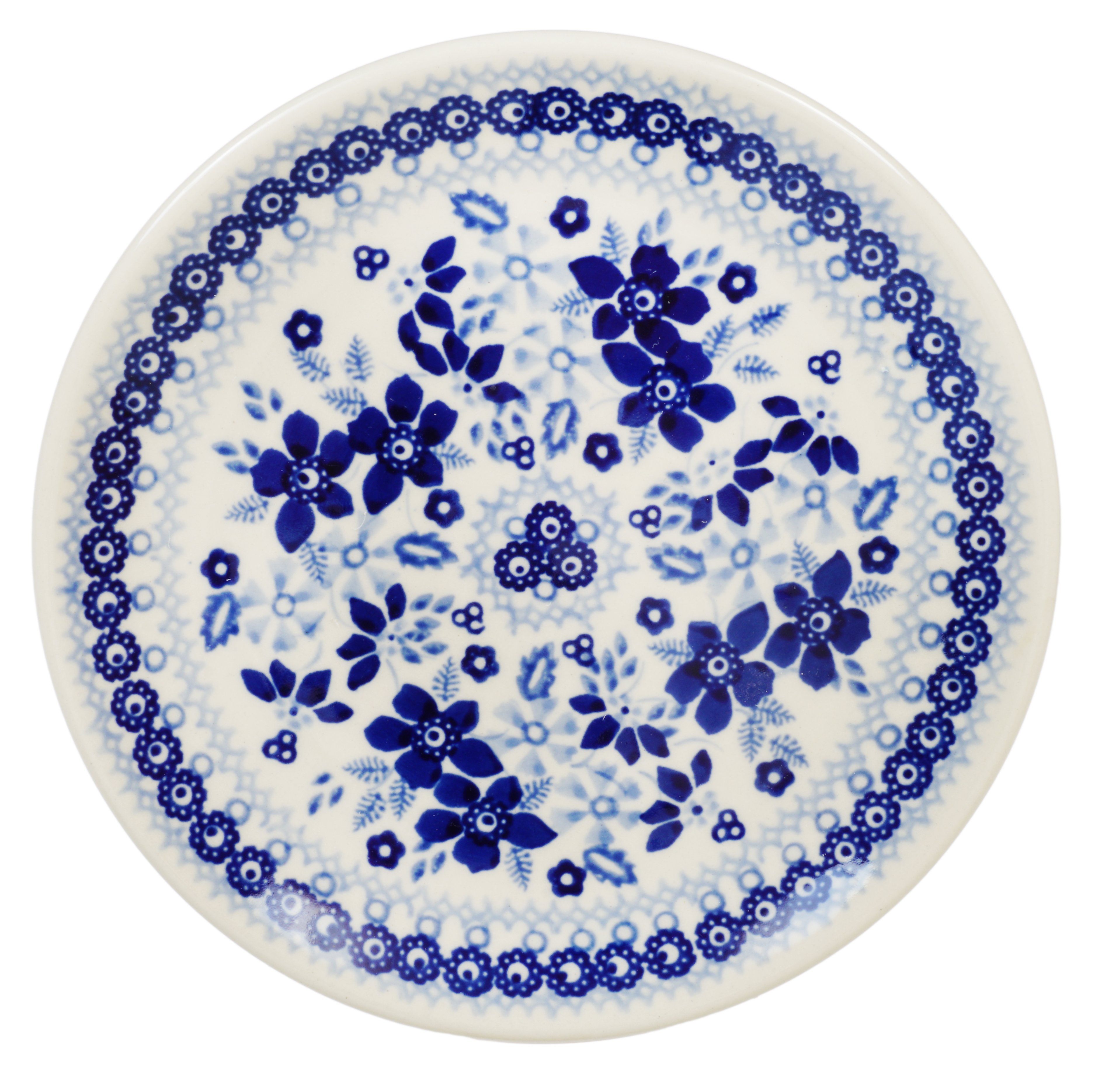 Plate, Round, Dessert, 7.25" in "Duet in Blue" by Manufaktura | T131S-SB01