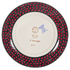 Plate, Round, Dessert, 7.25" in "Scarlet Night" by Manufaktura | T131S-WCZR