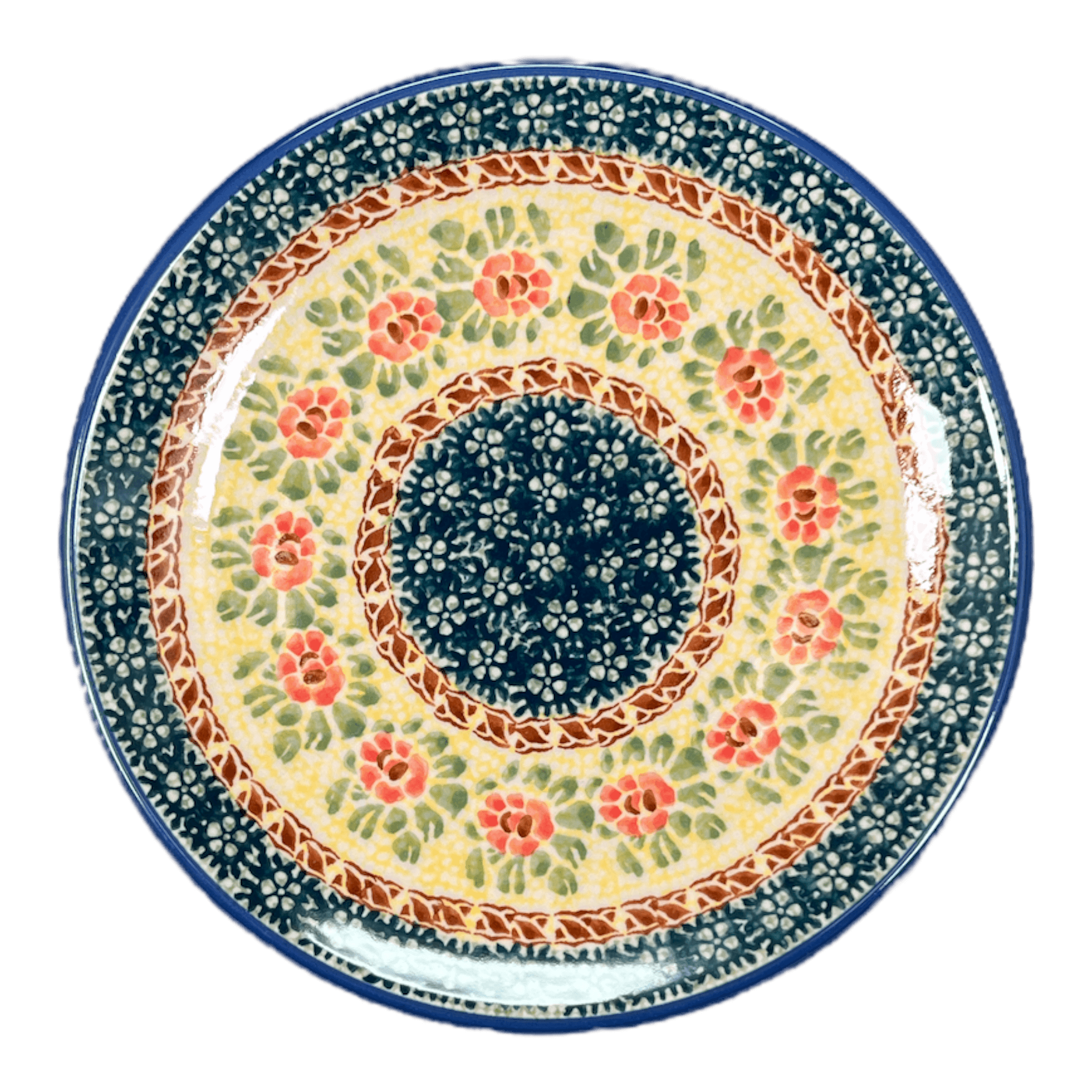 Plate, Round, Dessert, 7.25" in "Bountiful Blossoms" by Manufaktura | T131S-WKLZ