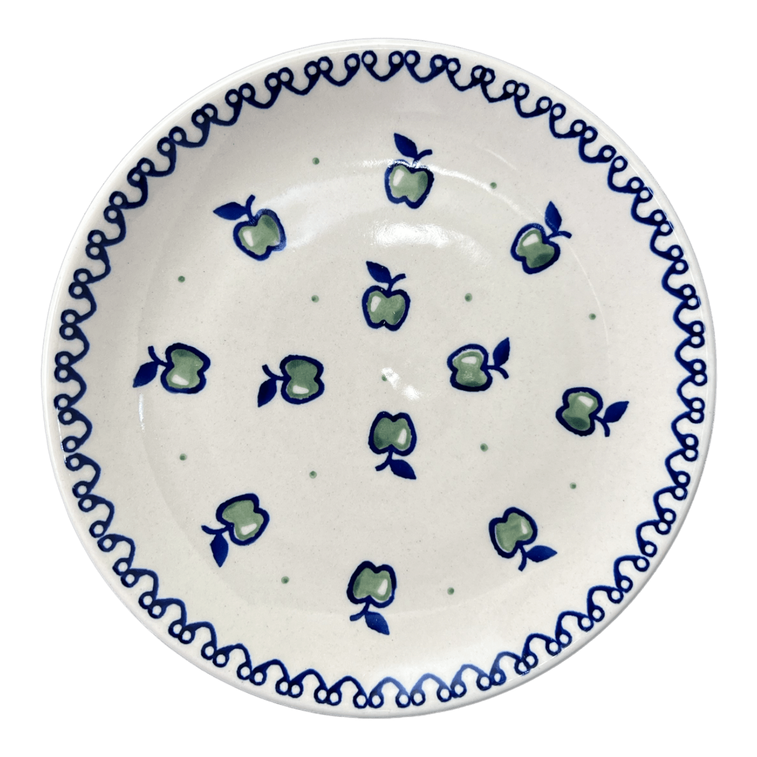 Plate, Round, Dessert, 7.25" in "Green Apple" by Manufaktura | T131T-15