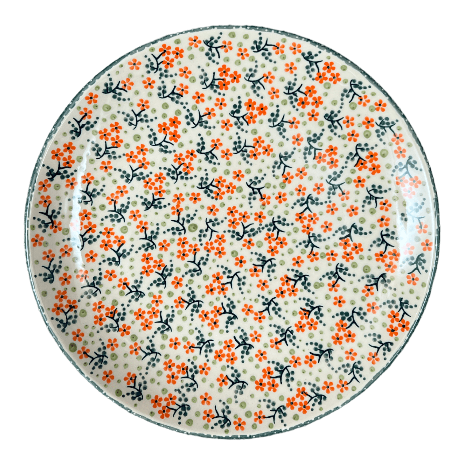 Plate, Round, Dinner, 10" in "Peach Blossoms" by Manufaktura | T132S-AS46